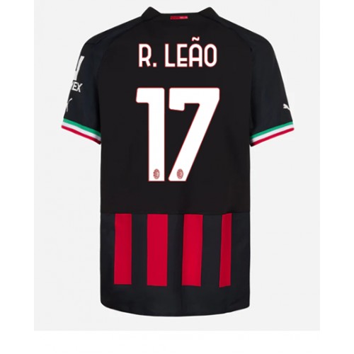 AC Milan Rafael Leao #17 Hjemmedrakt 2022-23 Kortermet AC Milan Rafael Leao #17 Hjemmedrakt 2022-23 Kortermet